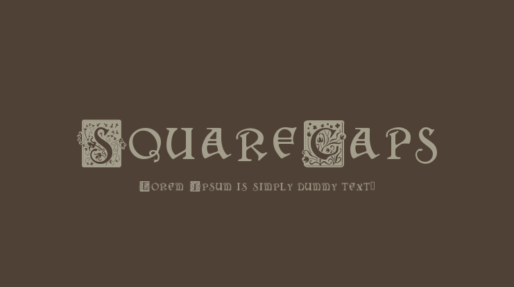 SquareCaps Font