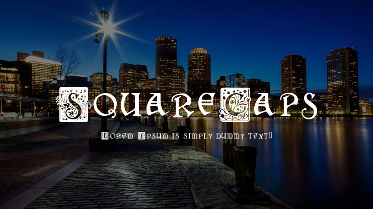 SquareCaps Font