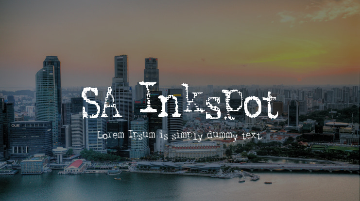 SA Inkspot Font