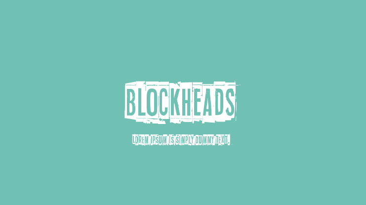 Blockheads Font