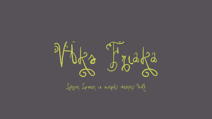 Vtks Friaka Font