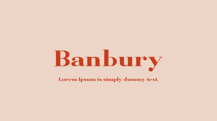 Banbury Font