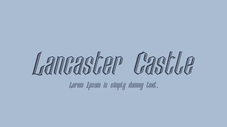 Lancaster Castle Font