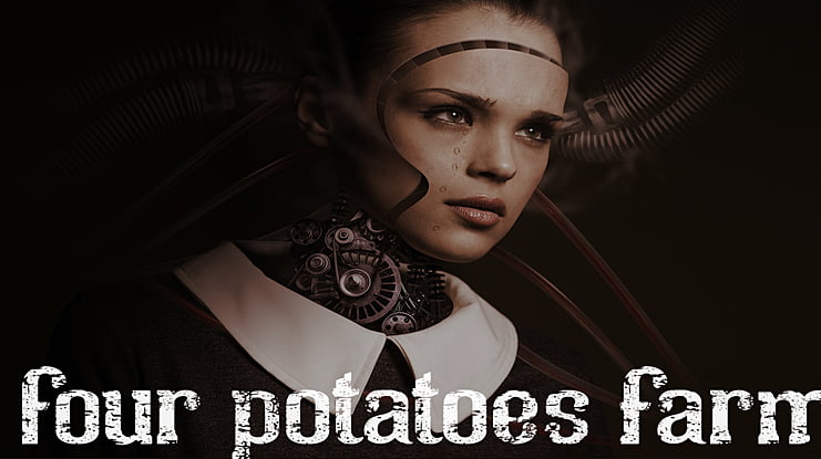 four potatoes farm Font