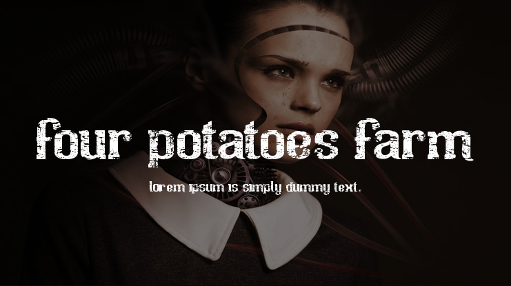 four potatoes farm Font