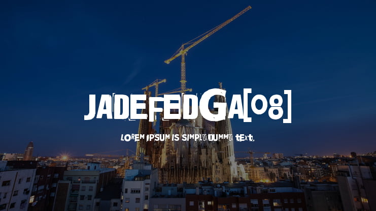 Jadefedga[08] Font Family
