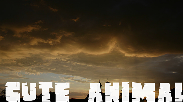 CUTE ANIMAL Font