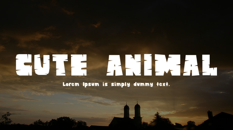 CUTE ANIMAL Font