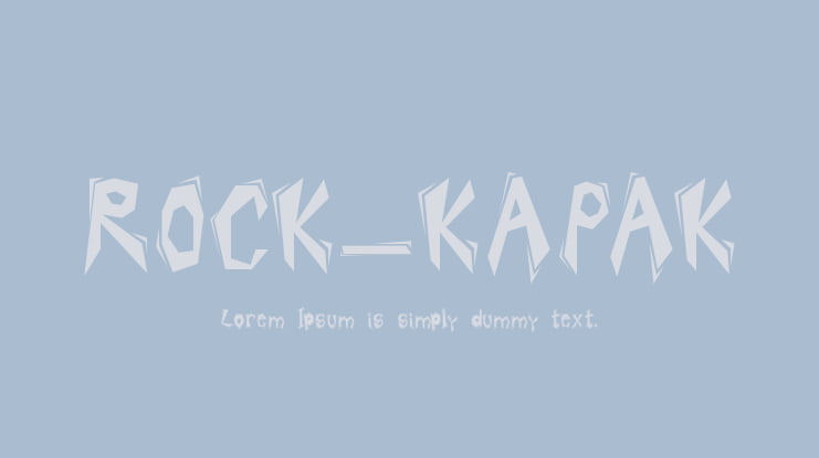 ROCK_KAPAK Font