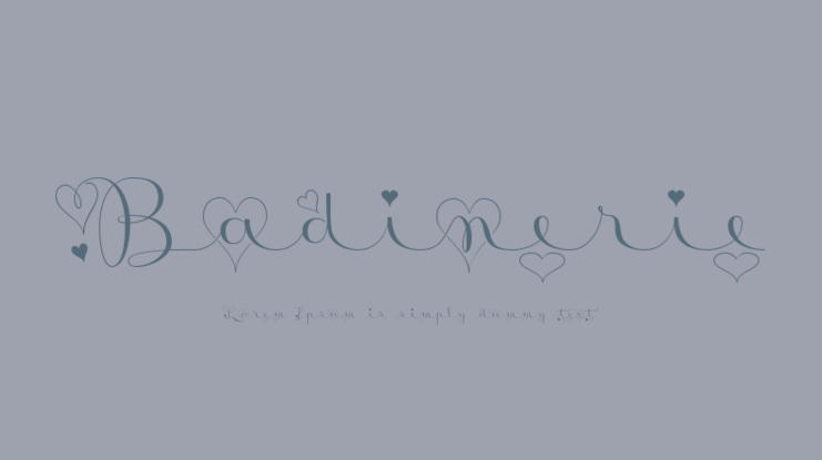 Badinerie Font