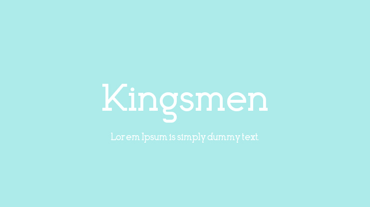 Kingsmen Font