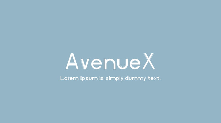 AvenueX Font