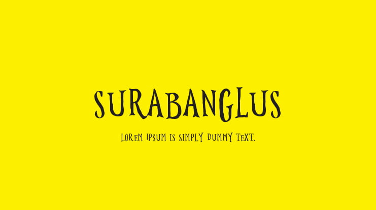 Surabanglus Font