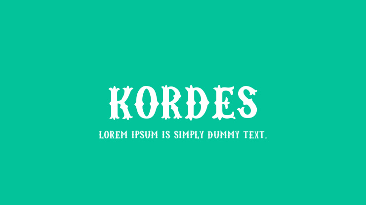 Kordes Font