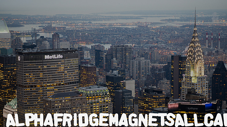 Alpha Fridge Magnets Font Family