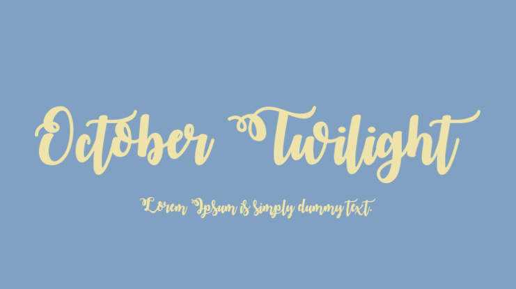 October Twilight Font