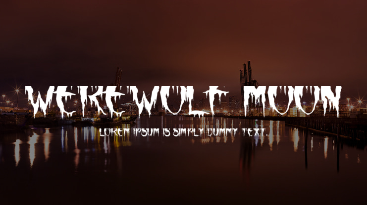 Werewolf Moon Font