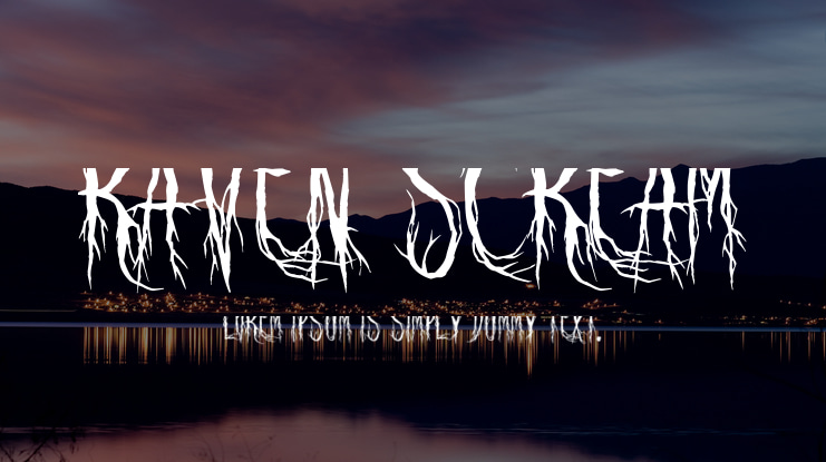 Raven Scream Font