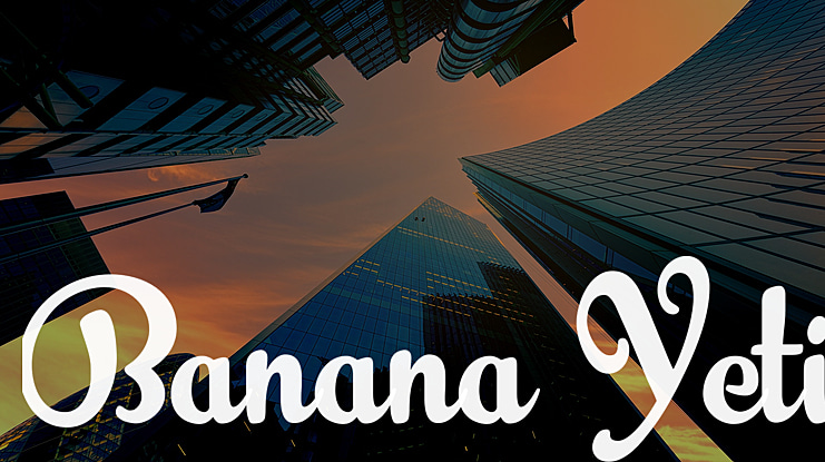 Banana Yeti Font