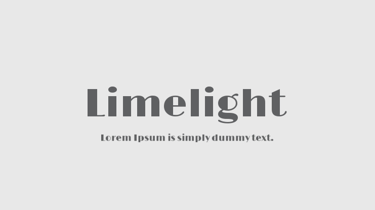 Limelight Font