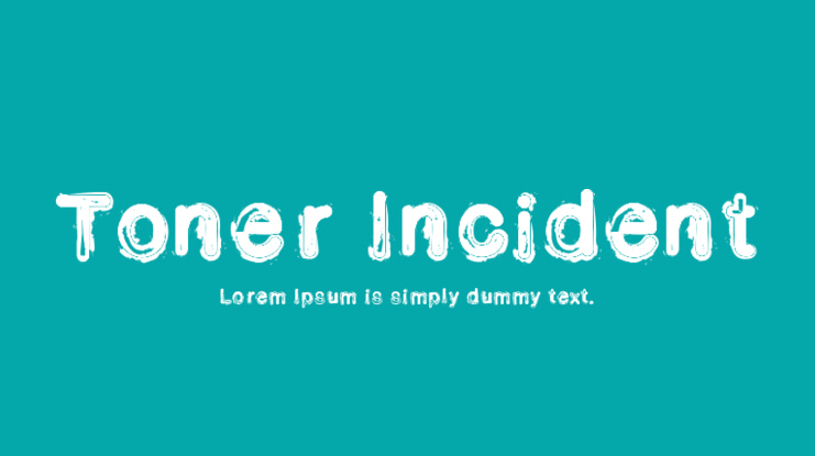 Toner Incident Font