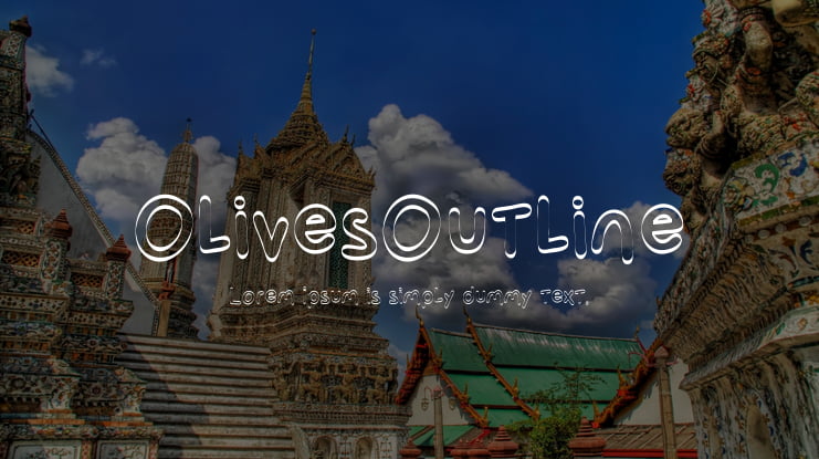 OlivesOutline Font