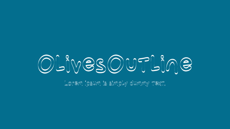 OlivesOutline Font