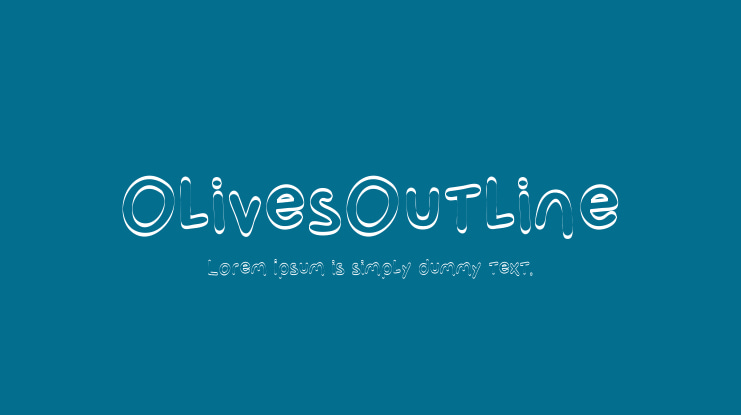 OlivesOutline Font