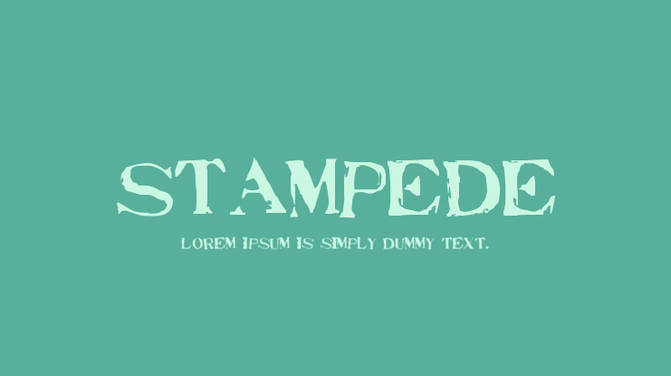 Stampede Font