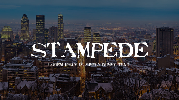 Stampede Font
