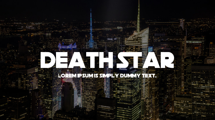Death Star Font