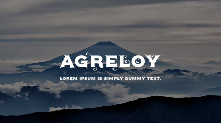 Agreloy Font Family