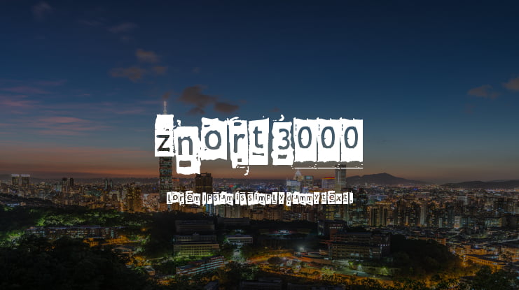 Znort3000 Font