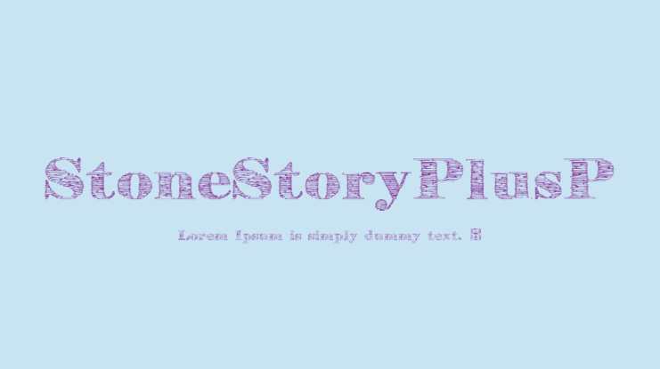 StoneStoryPlusP Font