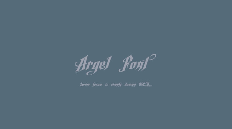 Argel Font