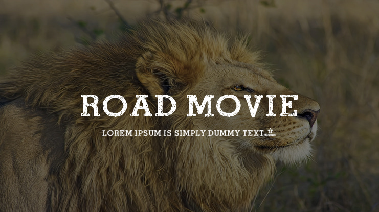 ROAD MOVIE Font