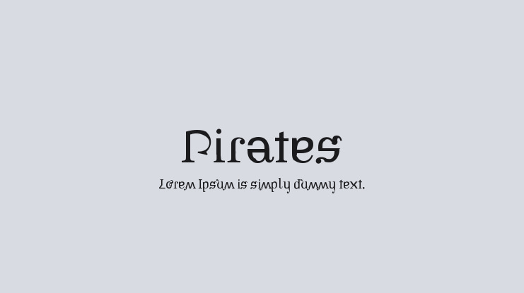 Pirates Font Family