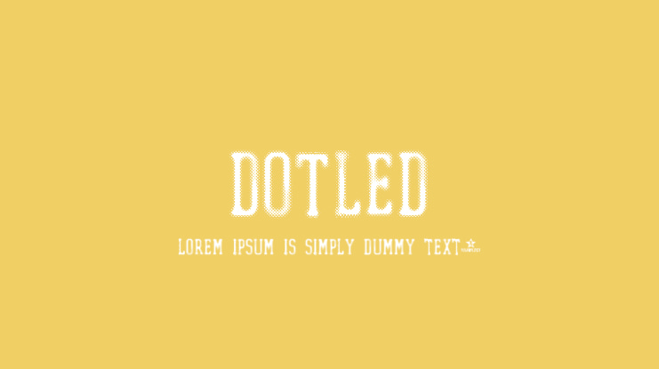 DOTLED Font