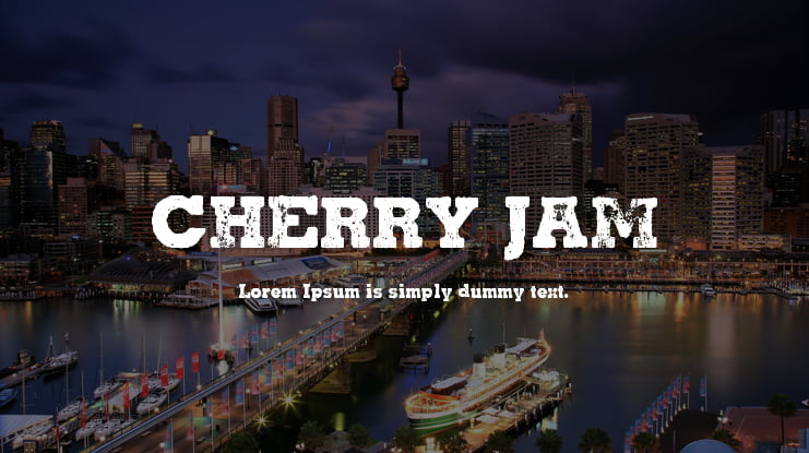 CHERRY JAM Font