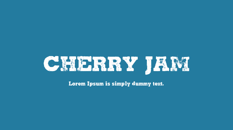 CHERRY JAM Font