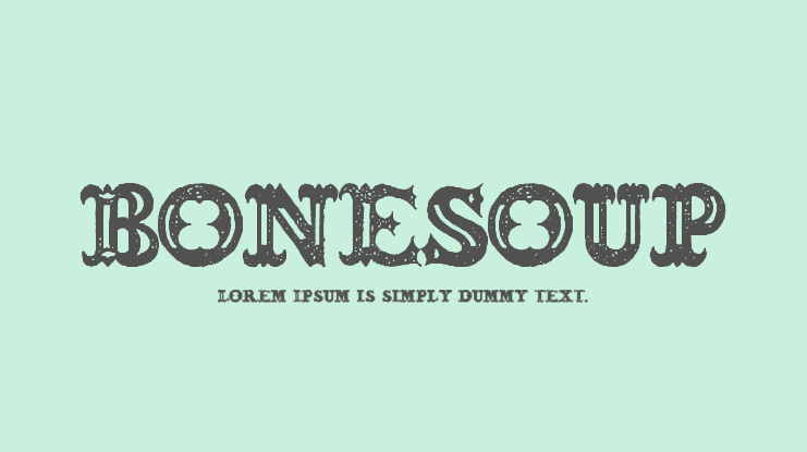 BONESOUP Font