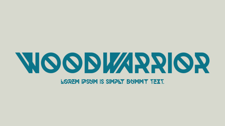 Woodwarrior Font Family