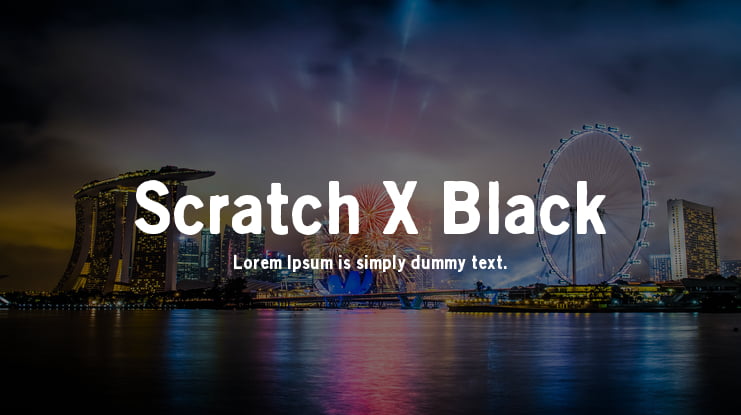 Scratch X Black Font Family