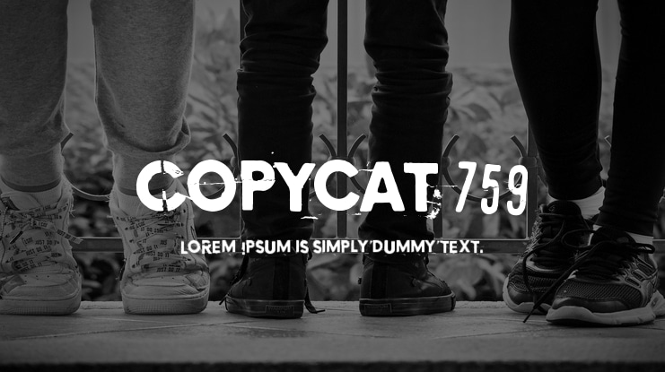 Copycat 759 Font