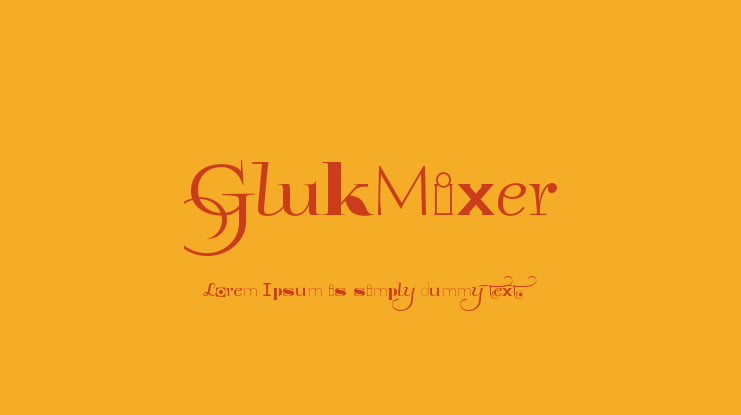 GlukMixer Font