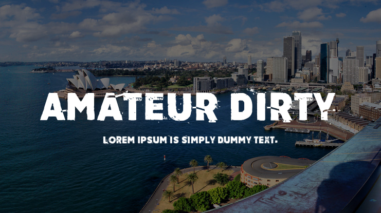 Amateur Dirty Font Family