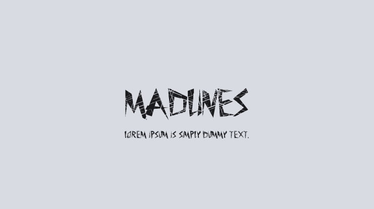 MadLines Font