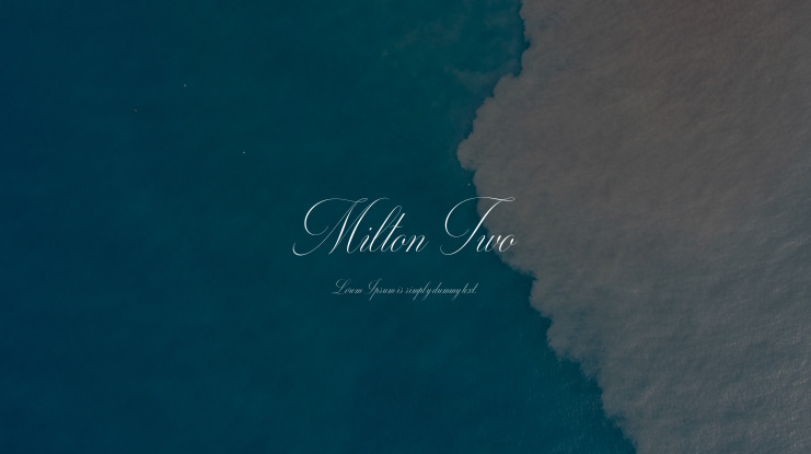 Milton Two Font Family