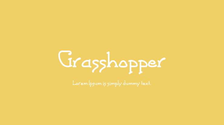Grasshopper Font