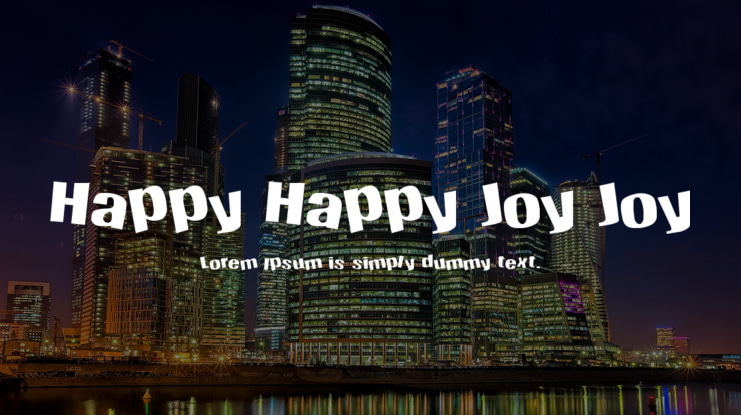 Happy Happy Joy Joy Font
